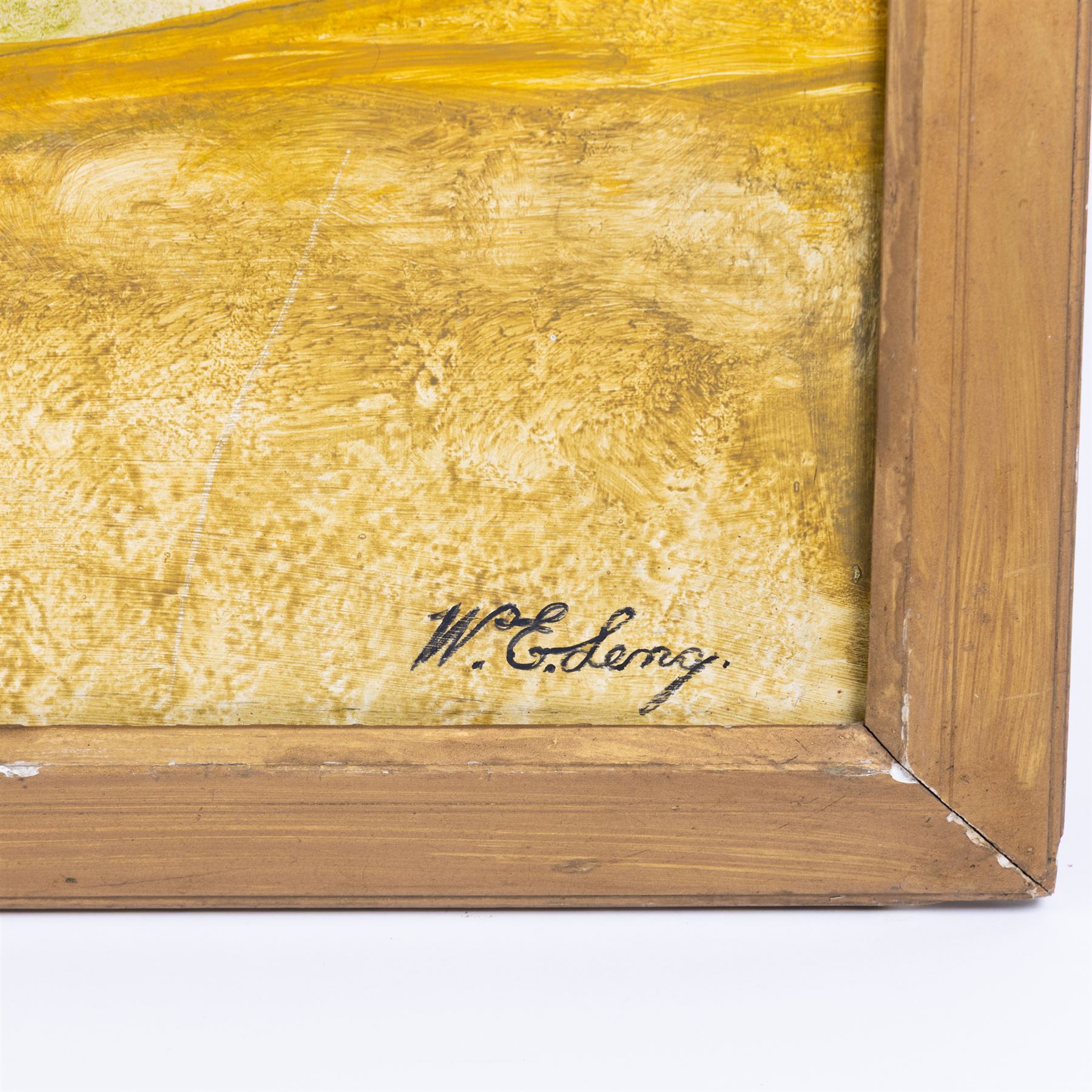 English Naive School (20th Century): The Coachman Inn - Snainton, oil on board indistinctly signed 70cm x 95cm 