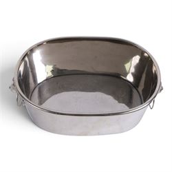 Contemporary ice bucket with lion mask handles, H16cm, L40cm