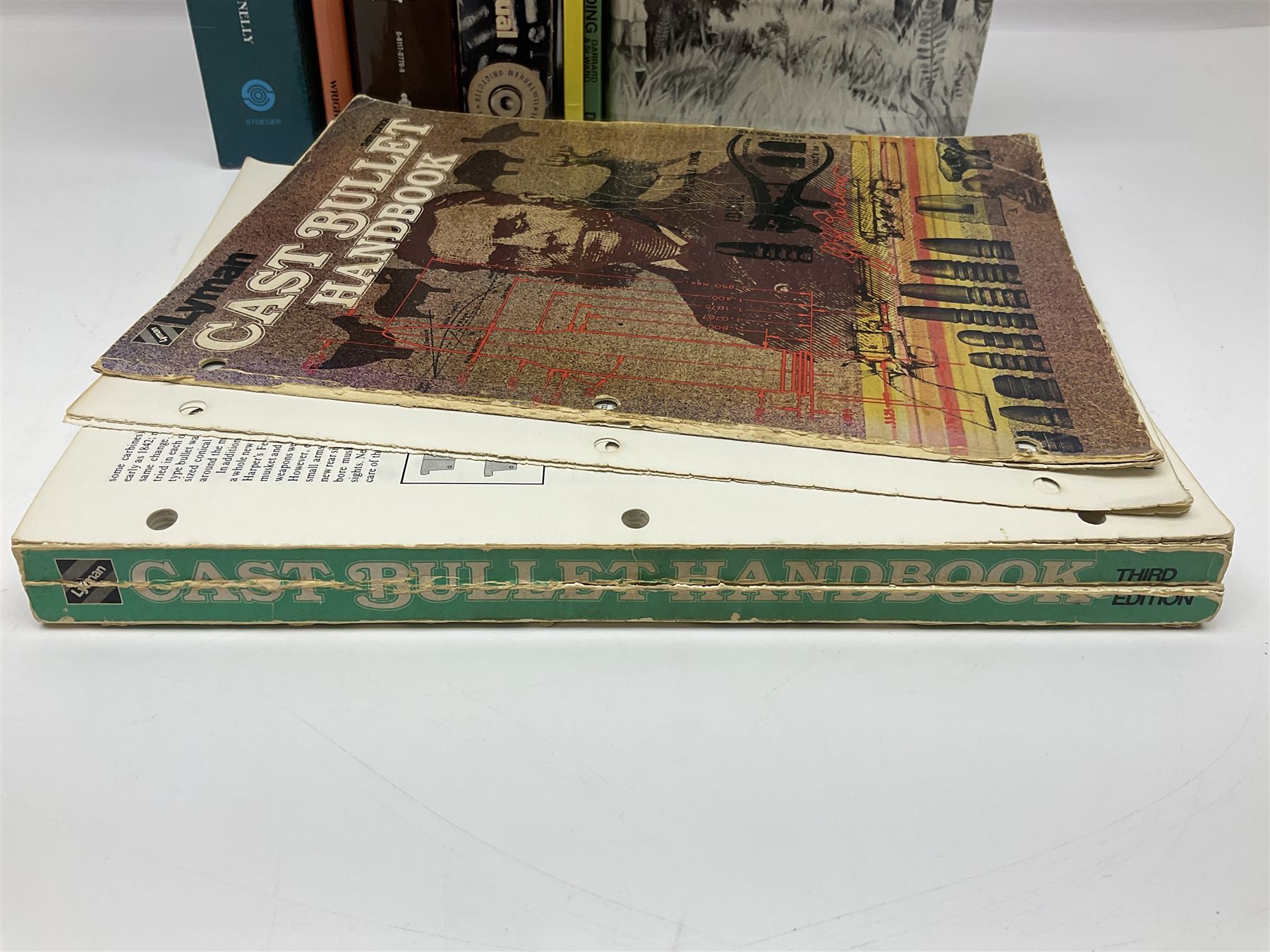 Seventeen books/pamphlets on cartridge making, ammunition, gunsmithing etc including Barnes Frank: Cartridges of the World. 2006 11th edition; Donnelly John T.: The Handloaders Manual of Cartridge Conversions. 1987; Hoyem George A.: The History and Development of Small Arms Ammunition. 2005 Volume Three; Speer Reloading Manual No.11; Baker D.J.: British Handloading Cartridge Tools. 2003. Signed by author etc