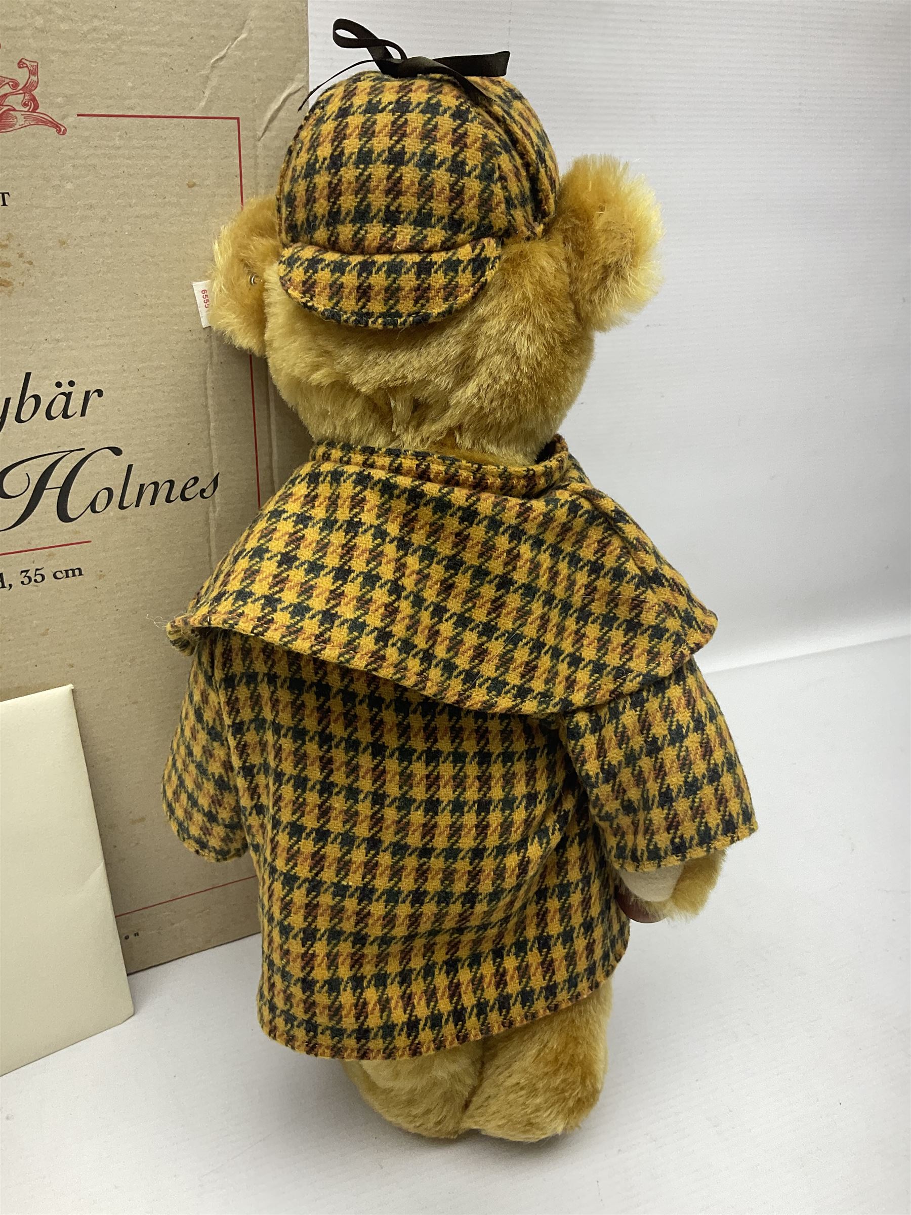 Modern Steiff limited edition teddy bear - Sherlock Holmes No.1242/1500 H35cm; in original box with paperwork