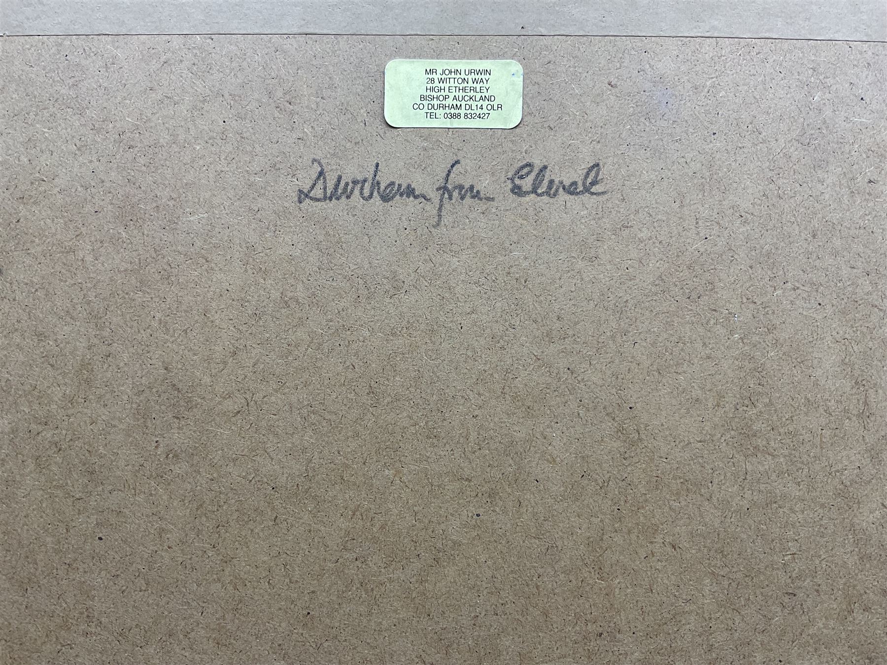 John Urwin (British 1939-): 'Durham from the Elvet', watercolour signed, dated '92 and titled verso 34cm x 49cm, together with Alan Paynes (Yorkshire Contemporary): 'Lakeland Farm - Near Ennerdale',  watercolour signed, titled verso 35cm x 47cm (2) 