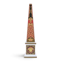Rosenthal for Versace Medusa obelisk, H38cm