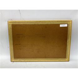 1970-1 photograph of West Ham United FC squad members, including Bobby Moore, Geoff Hurst, Harry Redknapp, Trevor Brooking, Jimmy Greaves, Billy Bonds etc, most players with signatures, 30 x 45cm, framed and glazed