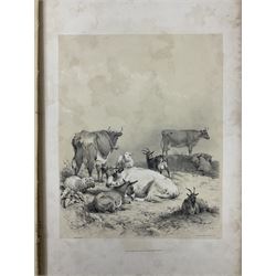 Thomas Sidney Cooper (British 1803-1902): 'Cooper's Designs for Cattle Pictures, Thirty Four Subjects of Cattle &co Designs for Pictures', London, published by T McLean, Ackermann & Co and C Tilt, 1837, with thirty two plates 