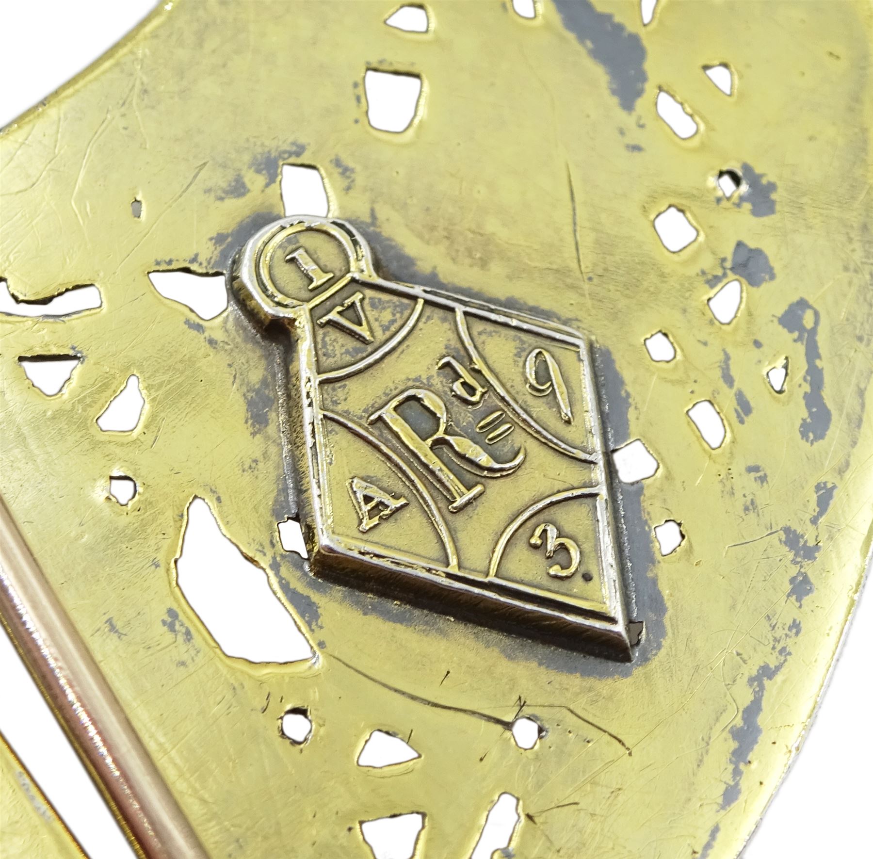 19th century Irish silver-gilt and gold Celtic Revival Tara brooch by Waterhouse & Company Dublin, openwork panels depicting animal and abstract motifs with applied bead work decoration, registration lozenge dated 1850  