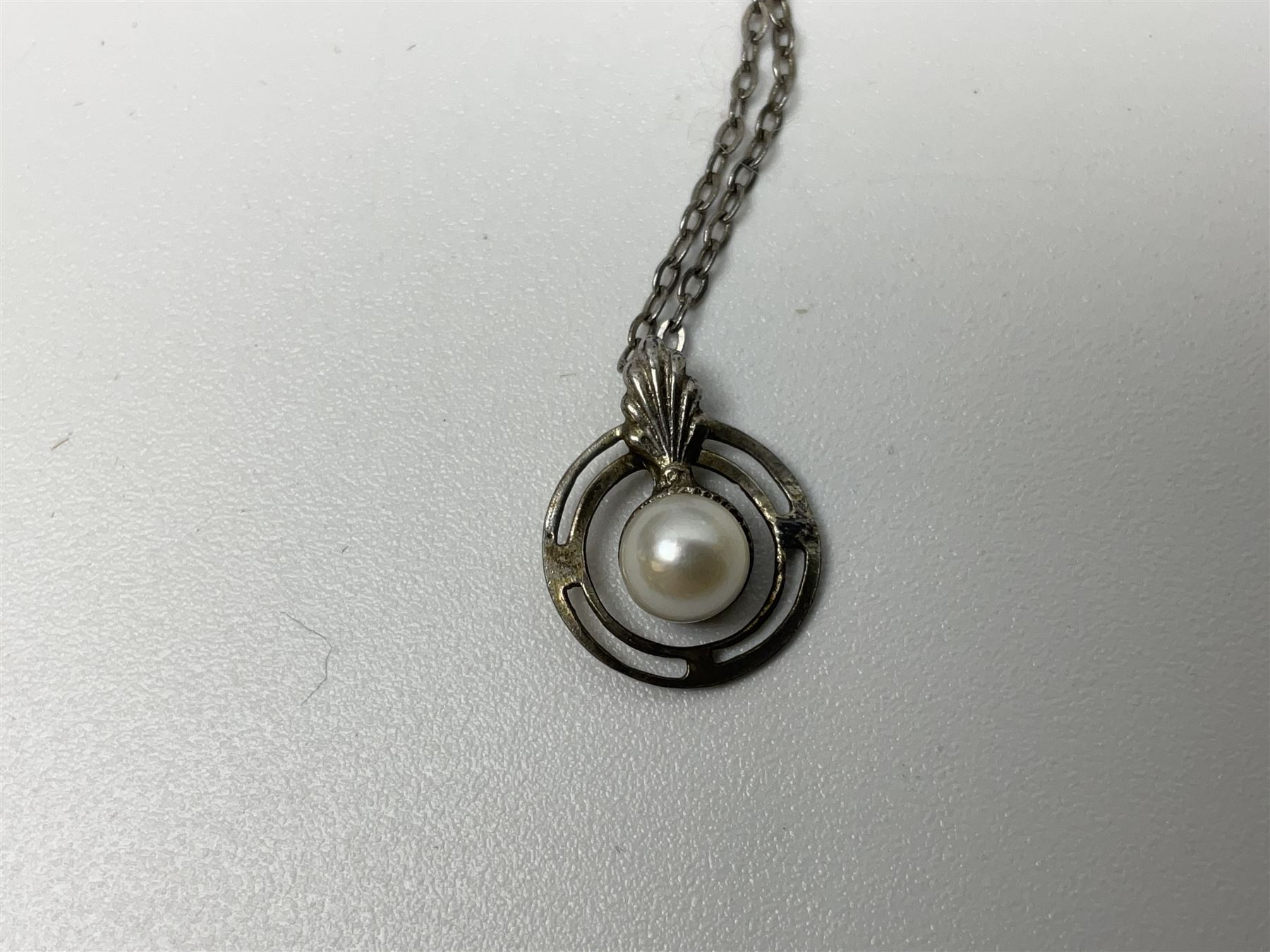 Victorian and later 9ct gold jewellery including glazed photo pendant, three gold cased wristwatches, signet ring and a cameo brooch, all hallmarked and silver jewellery including fobs, wristwatch, brooches and rings etc 