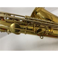 French Henri Selmer 1935 Radio Improved Tenor B flat Saxophone No 20344, with a velvet lined hard case
One of only 550 produced in that year