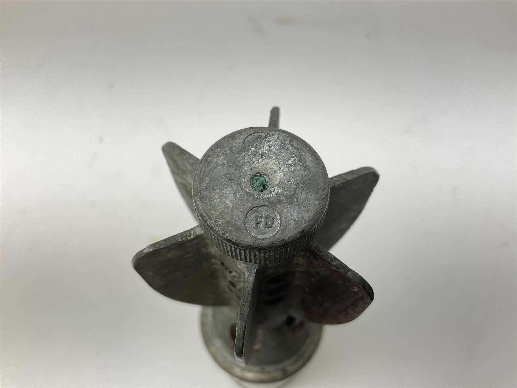 Two inert WW2 parachute flare casings, one with parachute and dated 5/43 L24cm (3)