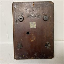 Two GPO wall mounted bell boxes, the first example marked no.1, and no.1A, together with three other wall mounted bell boxes 