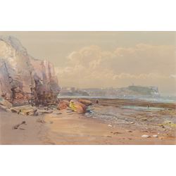 George Wolfe (British 1834-1890): 'Scarborough' South Bay, watercolour titled unsigned 33c...