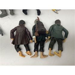 Collection of 80s-00s collectable figures from Lord of the Rings, Masters of the Universe, Thunderbirds etc