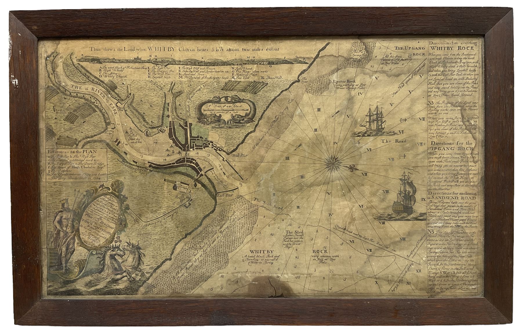 T Haynor (British 18th century): Plan of Whitby wit - Affordable Art