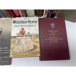 Thirty-five books of military interest including WW2, collector's reference books, fiction etc