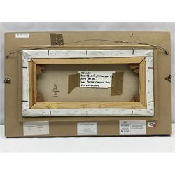 Peter Brown NEAC (British 1967-): 'Parade Garden Bath', oil on canvas signed and dated '03, 24cm x 50cm
Provenance: exh. Bath Society of Artists 99th Annual Exhibition 2004, labels verso