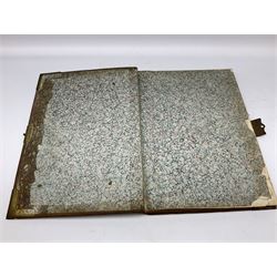Six 19th century leather bound books of music comprising Graduale Juxta Missale Romanum and Antiphonarium Romanum. Both 1828 Divione; Graduel Romain and Psautier Romain. Both 1859 Digne/Paris; Graduel Romain. 1872 Marseille; and Missale Romanum. 1853 Mechliniae (6)