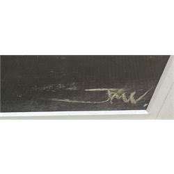 Jim Wright (Scottish 1945-): 'Westerdale', mixed media signed with initials 50cm x 71cm
Notes: Jim now living at Kirkbymoorside North Yorkshire was born in Scotland and spent his early childhood in Bannockburn near Stirling before his family moved to Perth in Western Australia where he discovered a lifelong passion for the surf. After completing his studies and gaining a diploma in art in Australia he worked in the commercial art field for many years before moving into Fine Art in 1998. Since then he has successfully established a reputation for his landscapes and seascapes of North Yorkshire.