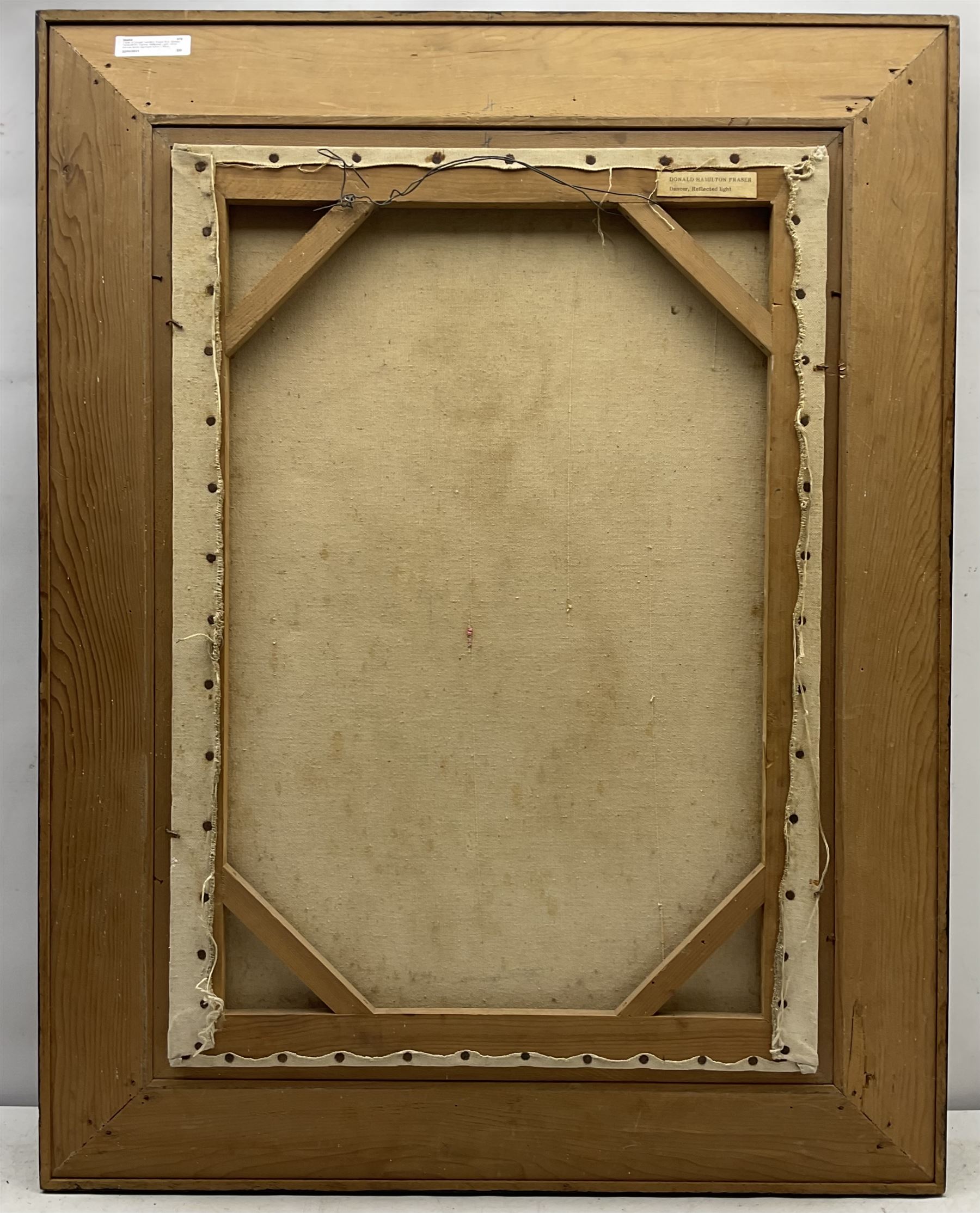 Circle of Donald Hamilton Fraser R.A. (British 1929-2009): 'Dancer Reflected Light', oil on canvas bears signature 63cm x 44cm 