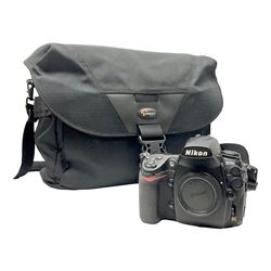  Nikon D700 camera body, serial no 2257597, with Lowepro camera bag