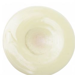 Thomas Webb & Sons Queens 'Burmese' glass posy vase, c.1880, of trumpet form with fluted rim, impressed mark to base, H10cm; with a selection of 19th century and later glassware, including enamelled milk glass, wine glass etc