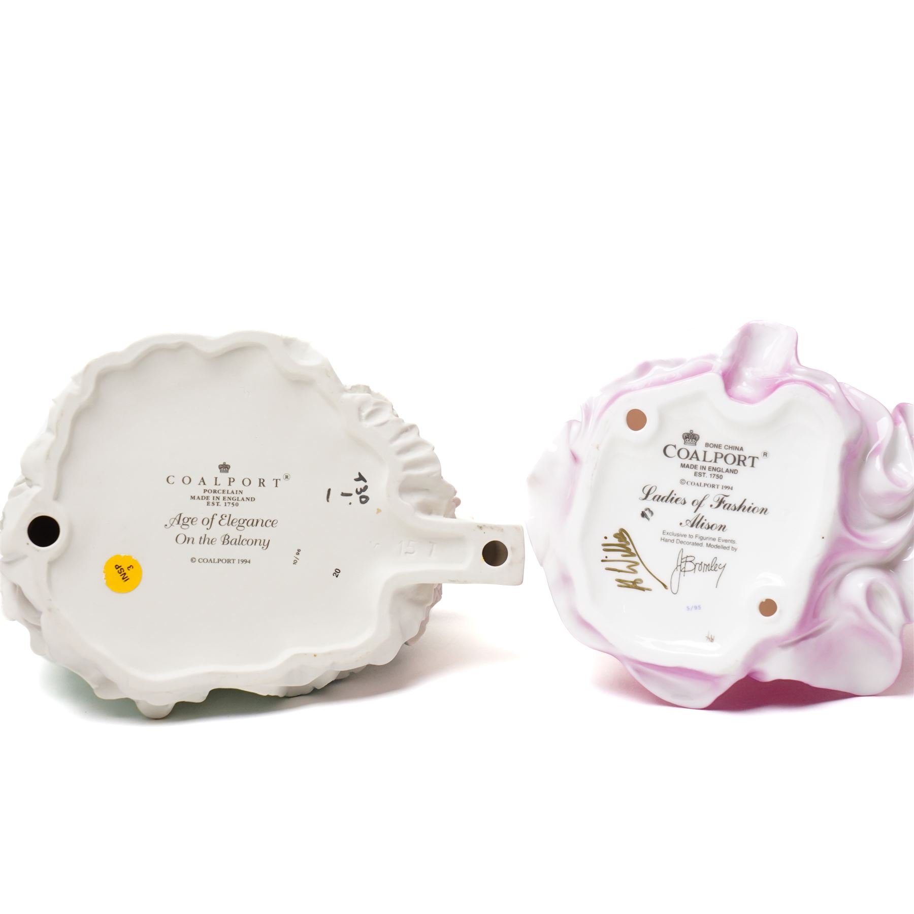 Eight Coalport figures, seven from the Age of Elegance collection, and Alison from the Ladies of Fashion collection (8)