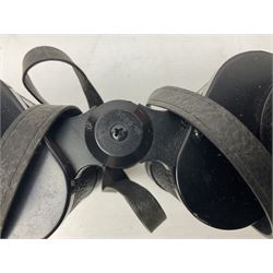 Eight cased pairs of binoculars, to include Zenith 10x50 field binoculars, Prinz 16x50, Prinzlux 10x50, Aquilus 10x35, etc, and a further binocular case