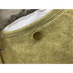 Japanese Type 38 winter tunic, the lining stamped with various Japanese character marks