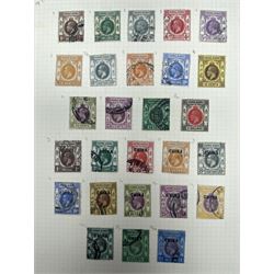 Hong Kong Queen Victoria and later stamps, including 1874-1902 postal fiscal stamps, various King Edward VII issues including one dollars, China overprints etc, housed on pages