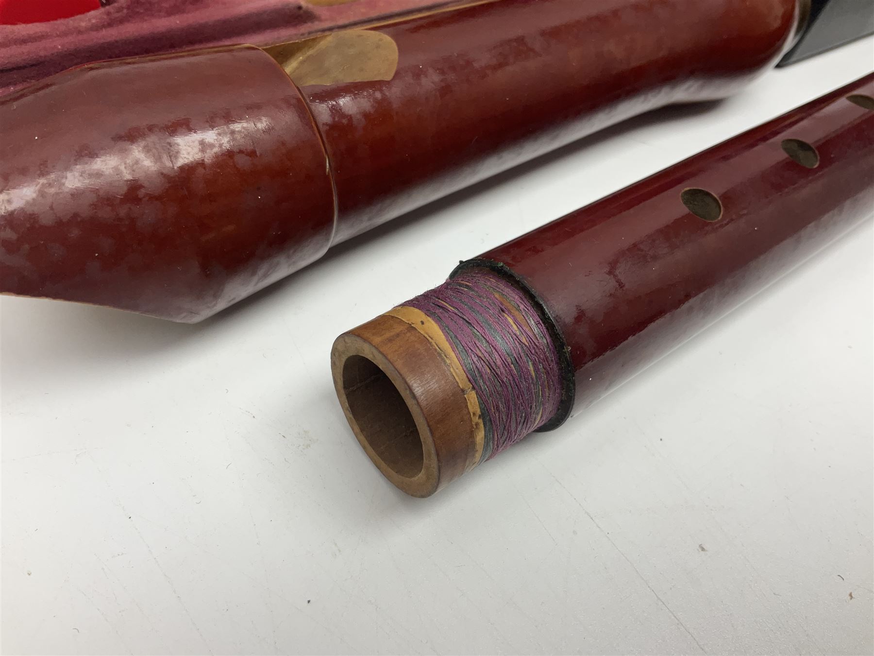 Three wooden recorders - 1970s Schotts 'Concert' three-piece tenor; 1990s Dolmetsch treble, cased; and 1980s Moech descant, cased (3)