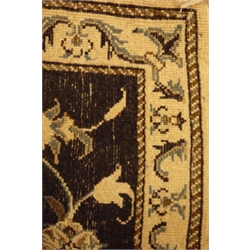  Persian Nain blue with ivory decoration, 140cm x 85cm  