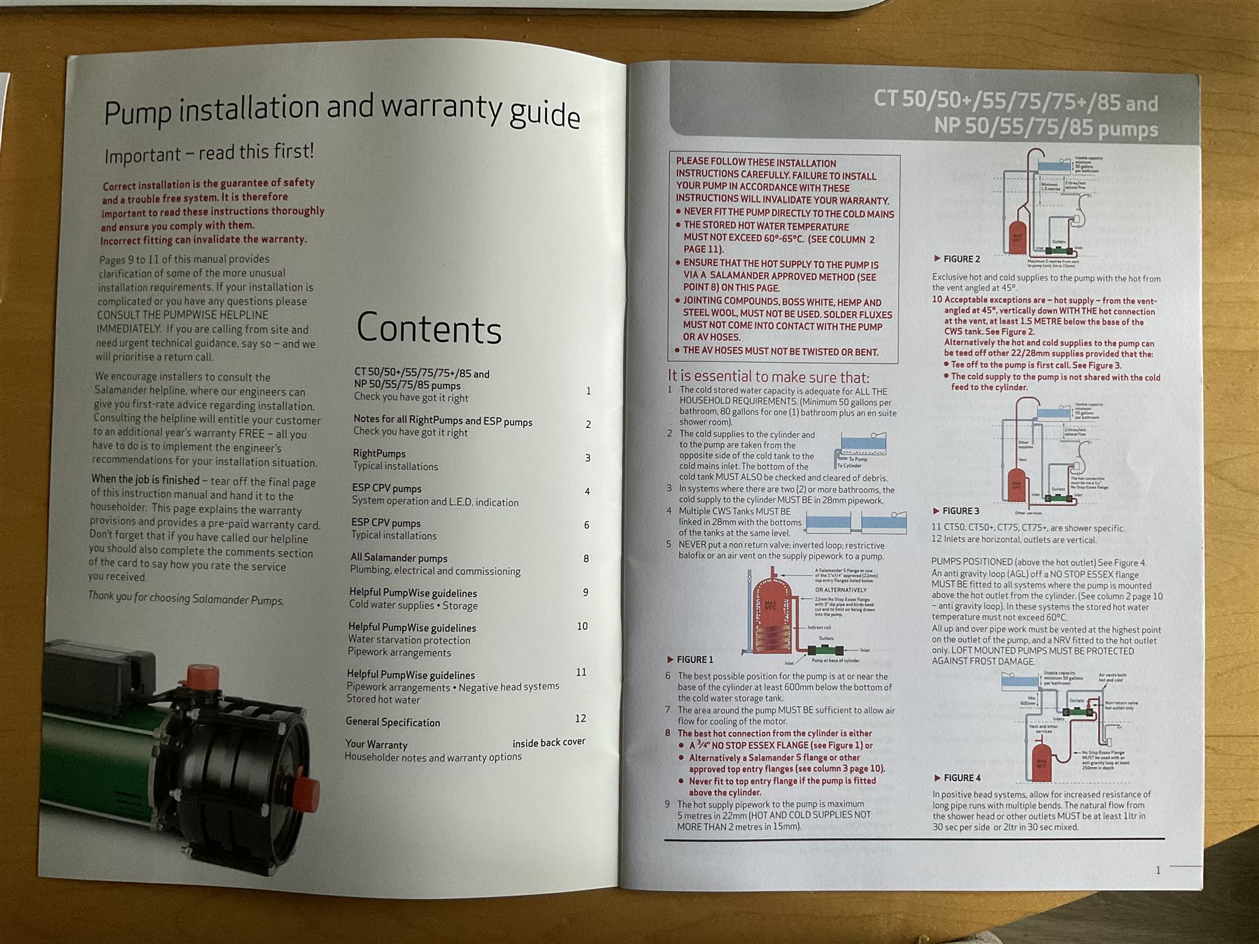 Salamander ESP75CPV shower pump