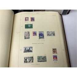 World stamps including France, Australia, Bahamas, Barbados, British East Africa, British Honduras, Canada, India, Japan etc, housed in various albums or folders