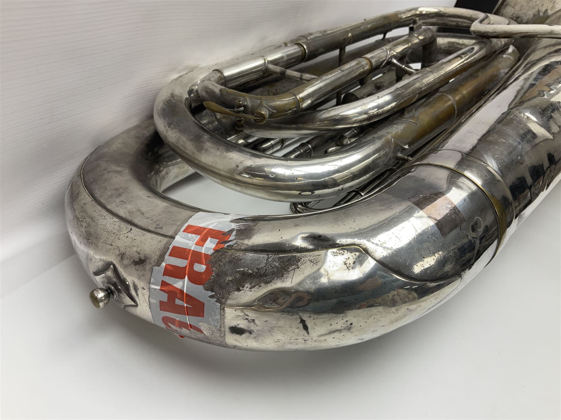 Salvation Army Class A Bb tuba for restoration or display H79cm