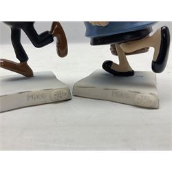 Ten Robert Harrop figures, comprising The World of Roald Dahl Mr Twit RD04 and The BFG RD03, boxed, The Camberwick Green Collection limited edition Mrs Honeyman CG04, The Mayor CGL04 and The Mayor and Philby in the Memorial Car CG68, The PG Chimps Collection Dolly PG003, boxed, Andy Capp by Reg Smythe Andy Capp AC01 and Flo AC02, boxed, and Country Companions English Setter CC21 and Flat Coat Retriever Fisherman CC13, boxed