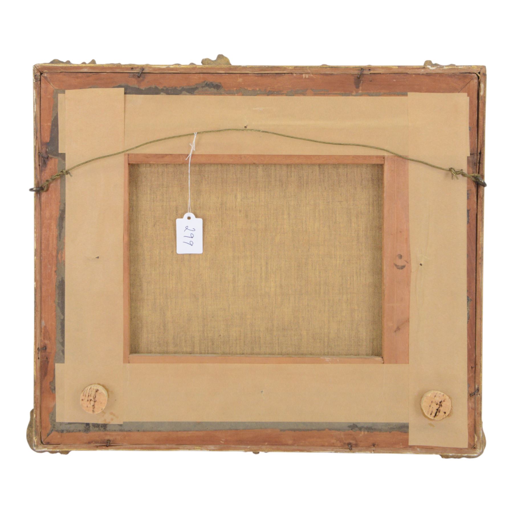 Napoleon & Josephine in Paris, framed oleograph signed Renee, in a 19th century gilt frame, H33cm 