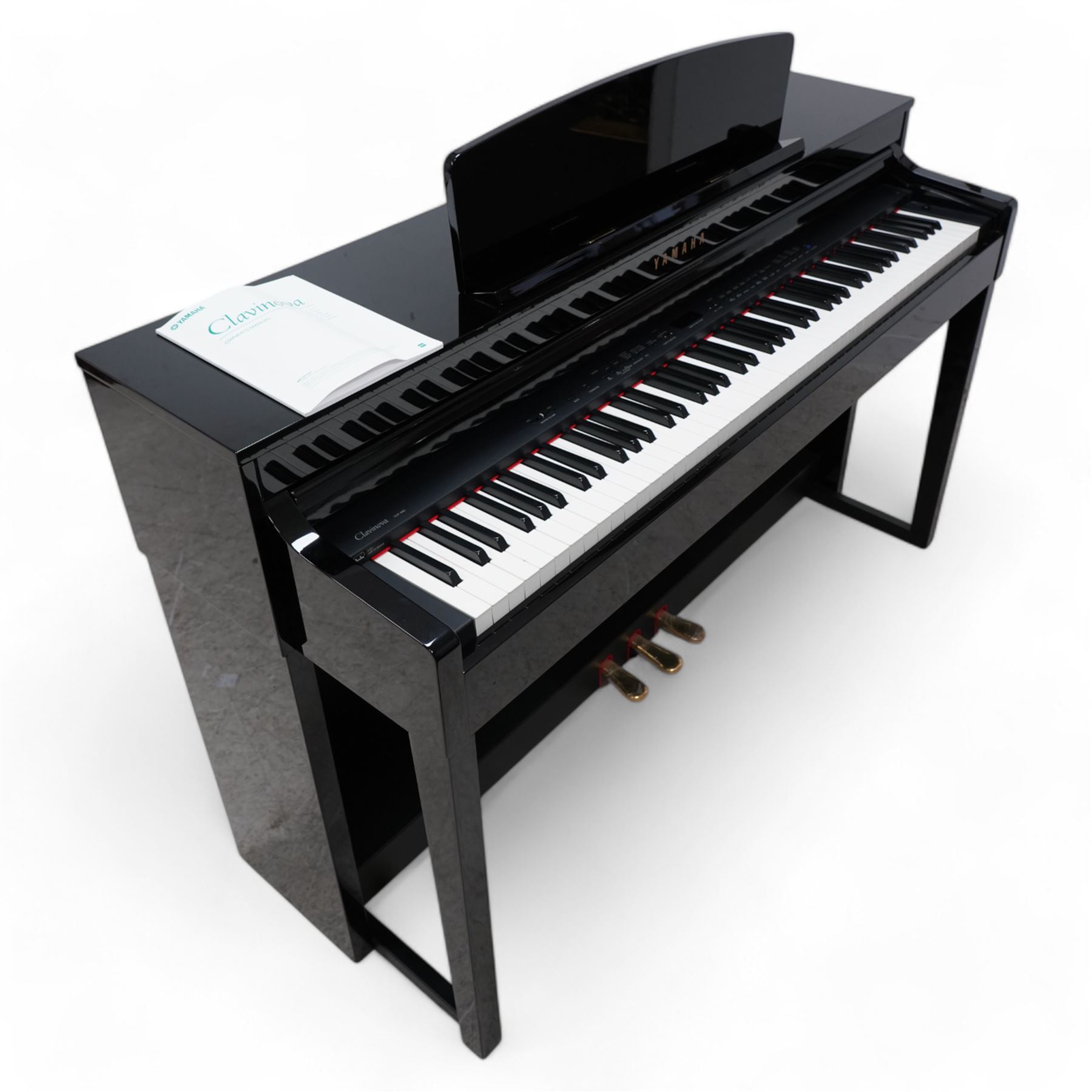 Yamaha - 'Clavinova' electric piano in black lacquered case, model number 'CLP-440' 