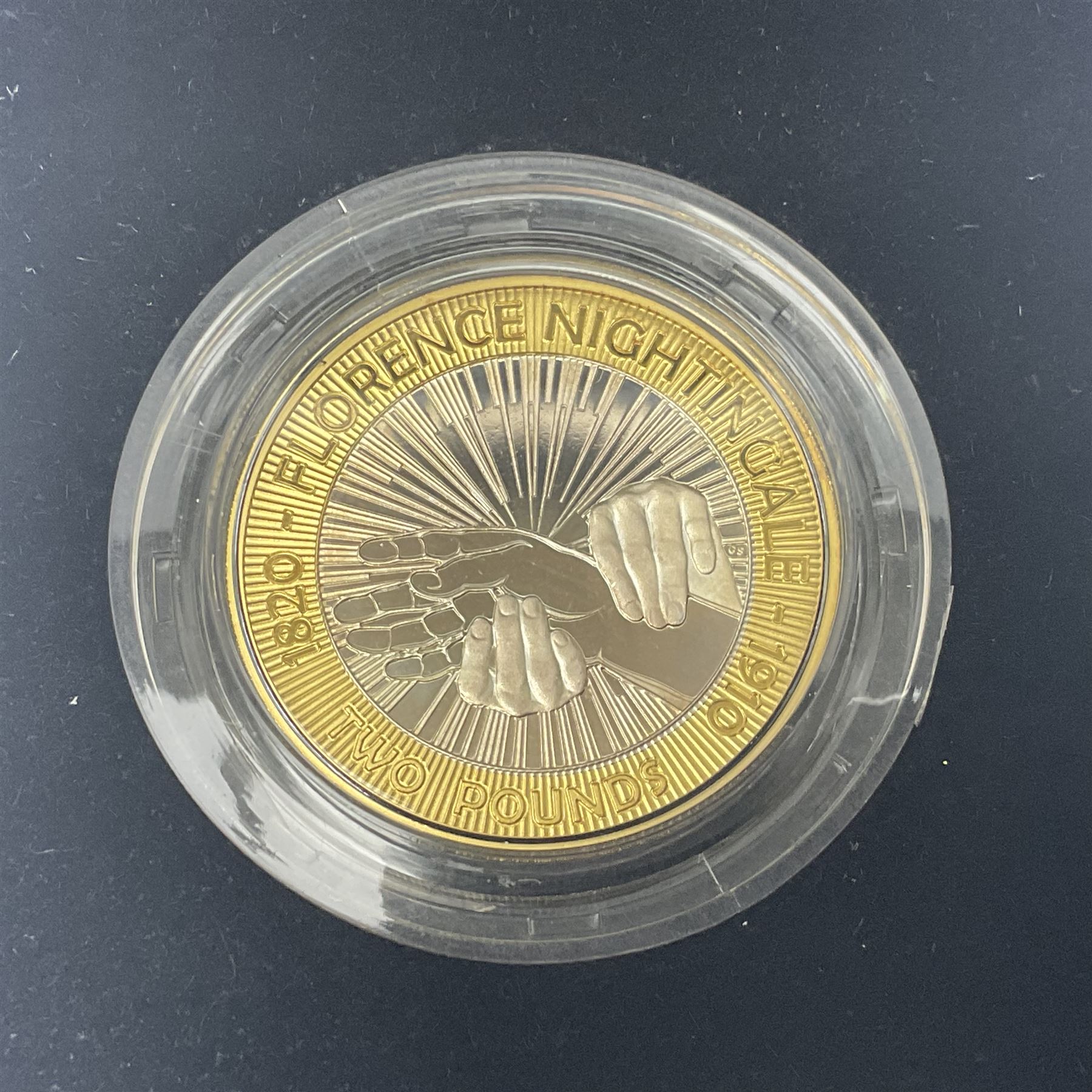 The Royal Mint United Kingdom 2010 ''Florence Nightingale' silver proof piedfort two pound coin, cased with certificate