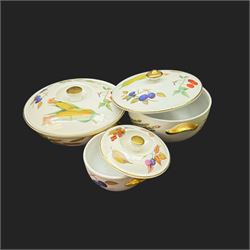 Royal Worcester Evesham pattern dinner wares, including covered serving dishes of various sizes, ramekins, jug etc