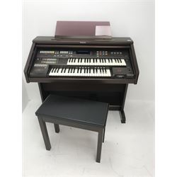 Technics SX-EA5 electric organ (W111cm, H101cm, D57cm) and stool