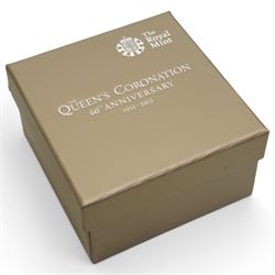 Four The Royal Mint United Kingdom silver proof five pound coins, comprising 2011 'The Royal Wedding', 2013 'The 60th Anniversary Of The Queen's Coronation', 2014 'The 300th Anniversary Of The Death Of Queen Anne' and 2017 'The Sapphire Jubilee Of Her Majesty The Queen', all cased with certificates