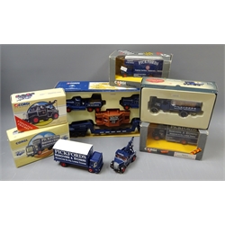  Corgi Classics die cast Pickfords models incl.55201 Diamond T Ballast (x2) with 24 Wheel Girder Trailer & Steel Casting Load, 80205 Vintage Glory of Steam Foden, 97894 Pickfords Truck, 97368 Scammell Highway Crane, 97082 & C953/1 Bedford Pantechnicon, all boxed, some with Ltd.ed certificates, (6)  