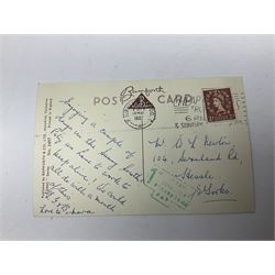 Edwardian and later postcards including shipping, greetings, British topography, Yorkshire and Lincolnshire with some real photographic, novelty pull-out, actresses etc