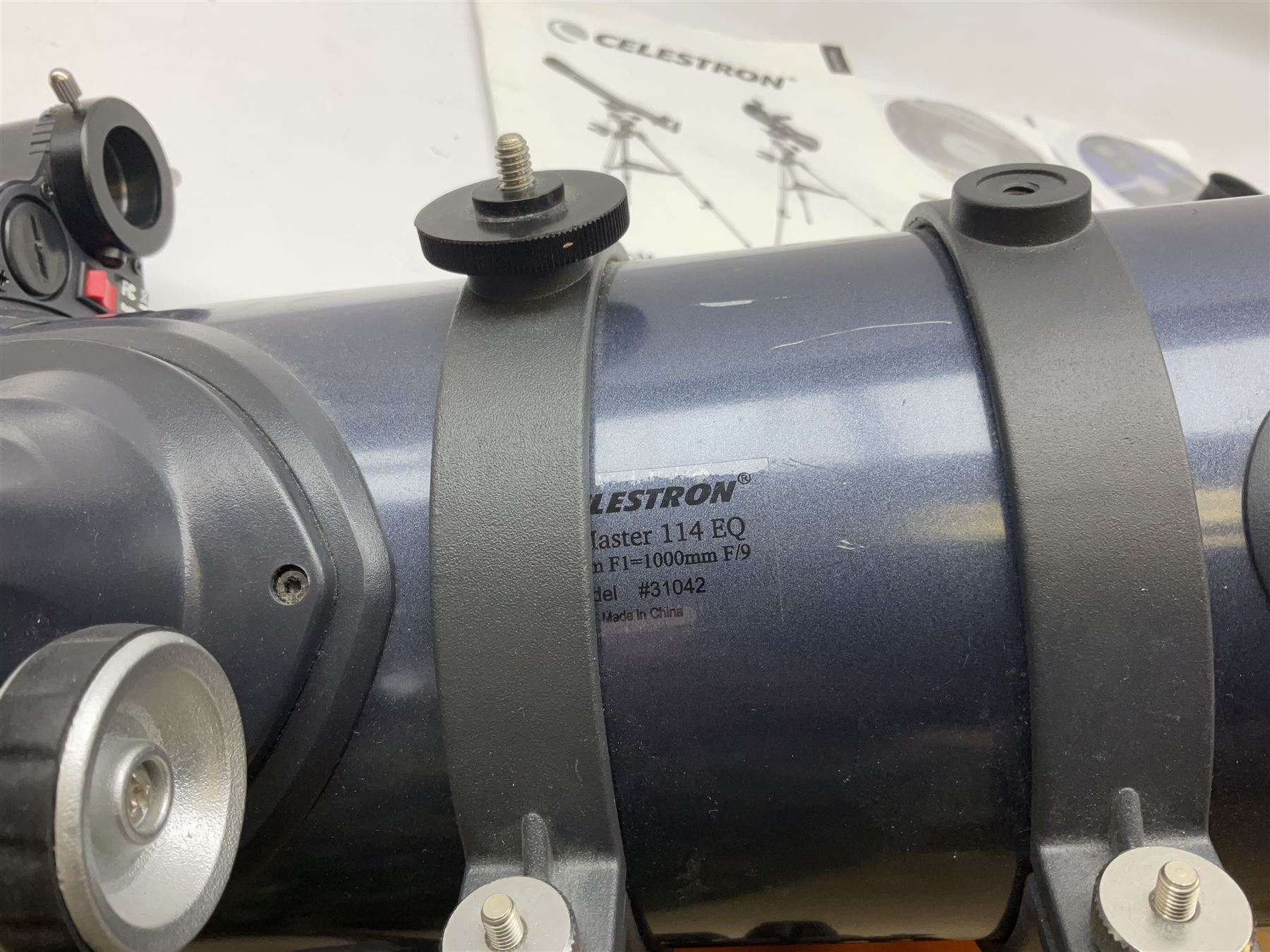 Celestron Astromaster 114 telescope and tripod stand, F=1,000mm, D=114