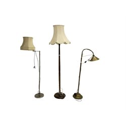 Three standard lamps