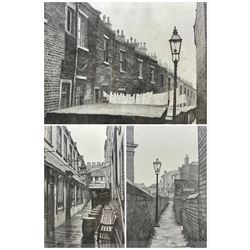 Stuart Walton (Northern British 1933-): 'Tunis Street Beeston' 'Whitelocks Yard Briggate' and Washing Line, set three limited edition prints signed in pencil max 30cm x 46cm (3)