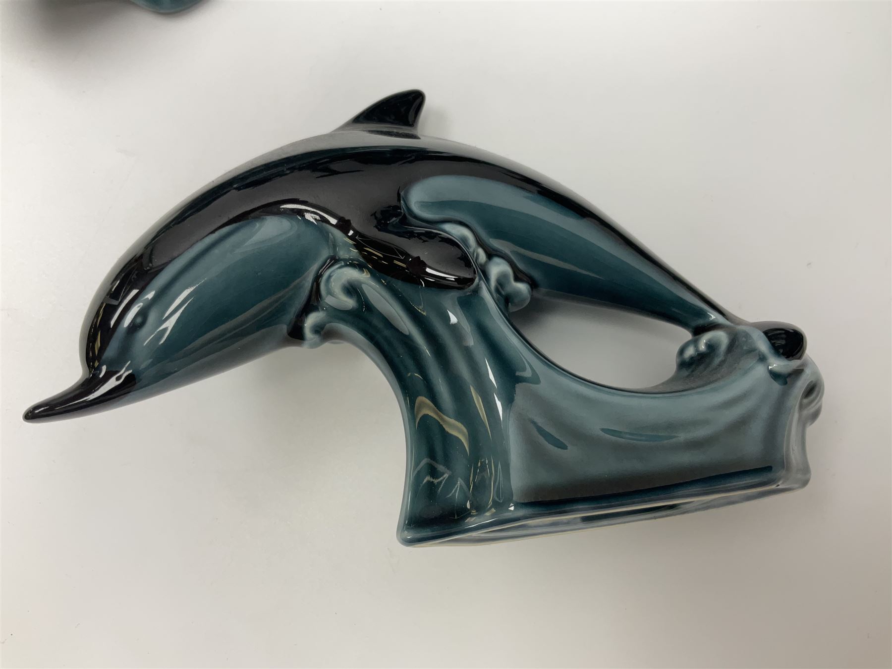 Collection of Poole pottery animals, including frogs, owls, otters, dolphins, mice etc, all with printed mark beneath (23)