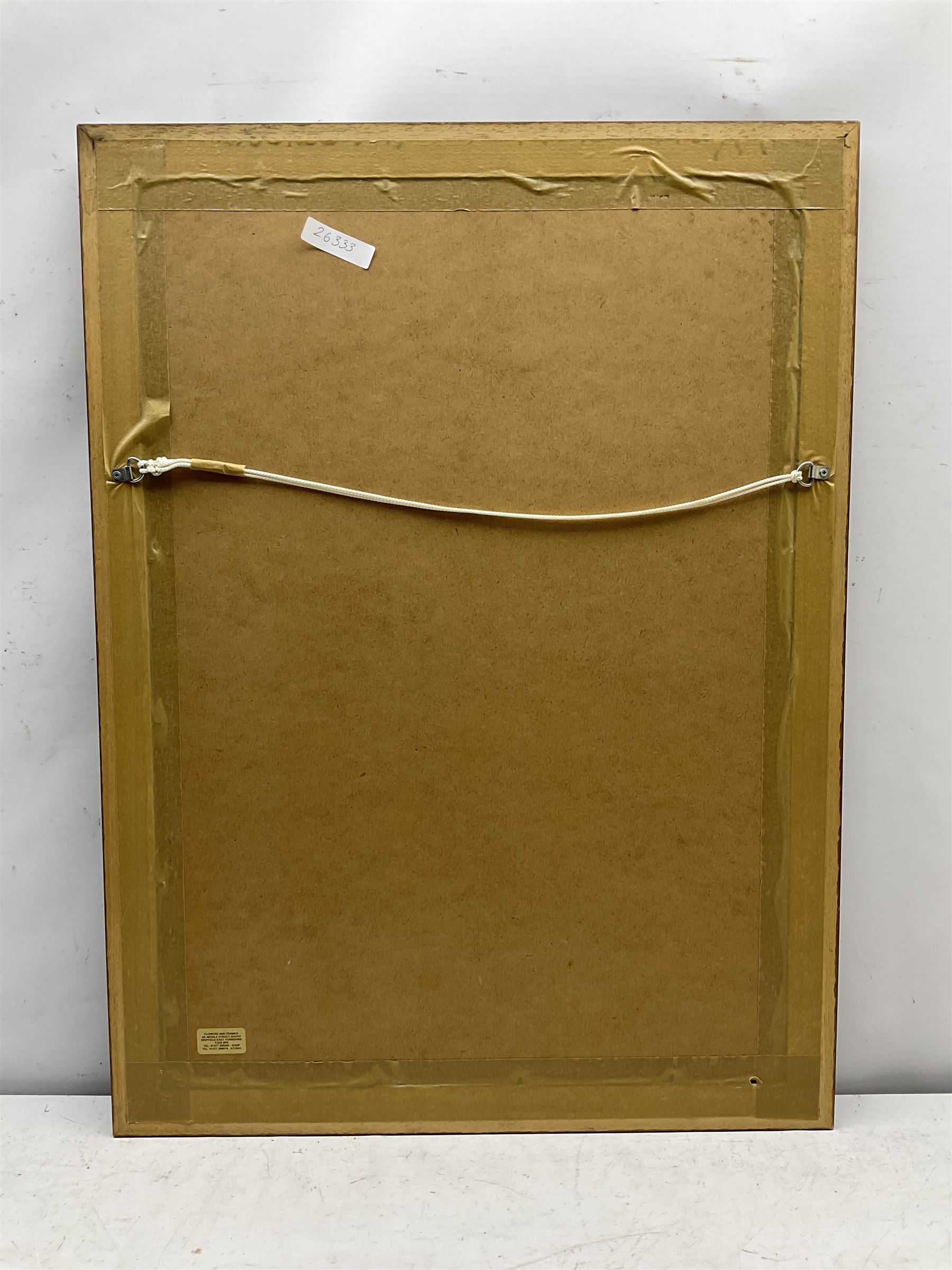 Robert E Fuller (British 1972-): 'Barn Owls at Thixendale', limited edition colour print signed and numbered 61/300 in pencil 55cm x 37cm