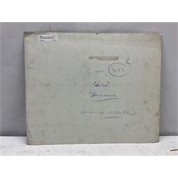 Charles Edward Dixon (British 1872-1934): Shipping studies, pen and ink on card with 'Reynold's Bristolboard' blindstamp signed and titled 32cm x 39cm; 'The Procession entering Portsmouth Harbour', pen and ink on paper signed with monogram, dated Nov 4/01 verso 20cm x 32cm (unframed) (2)