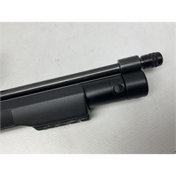 FX Cutlas FX25757 .177 PCP rifle with Hawke Fastmount 3-9 x 40 scope, L84cm overall; in soft carrying case with scope instructions and magazines NB: AGE RESTRICTIONS APPLY TO THE PURCHASE OF AIR WEAPONS.