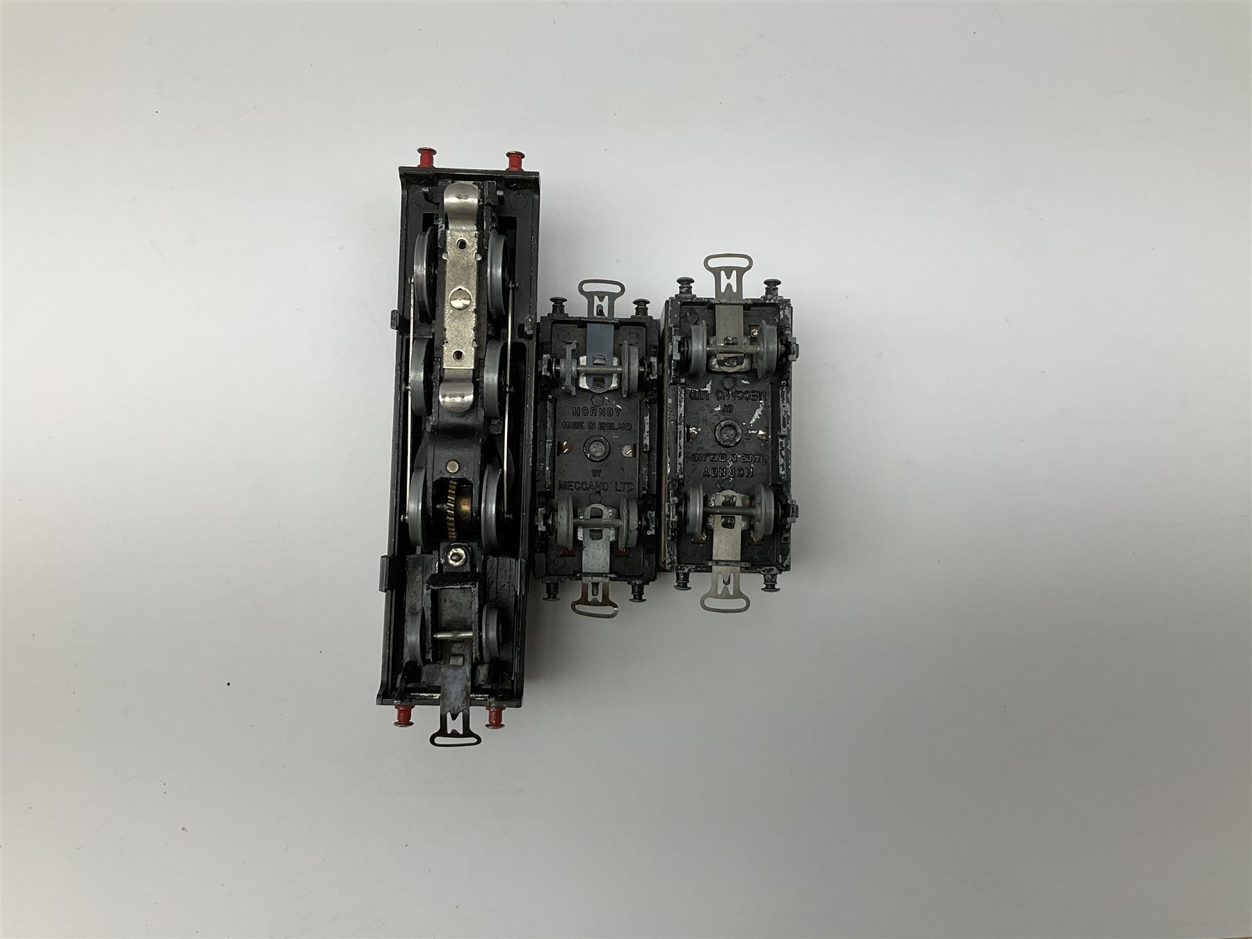 Hornby Dublo - three-rail EDG7 Tank Goods Train set with LMS black 0-6-2 Tank locomotive No.6917, two wagons (lacking brake van), quantity of straight and curved track and controller, in earlier long box.