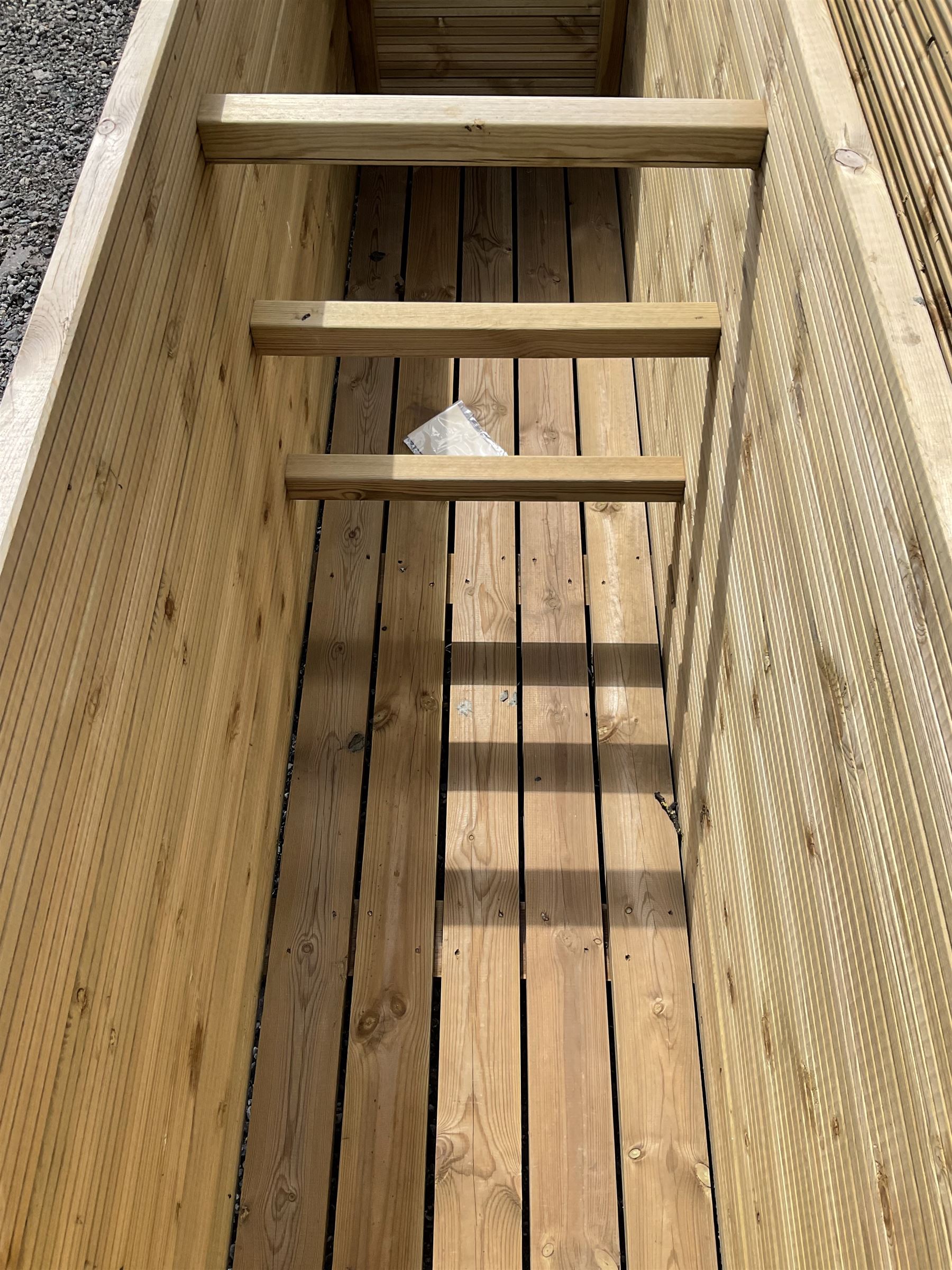 Large Ruby rectangular tanalised timber planter  - THIS LOT IS TO BE COLLECTED BY APPOINTMENT FROM DUGGLEBY STORAGE, GREAT HILL, EASTFIELD, SCARBOROUGH, YO11 3TX